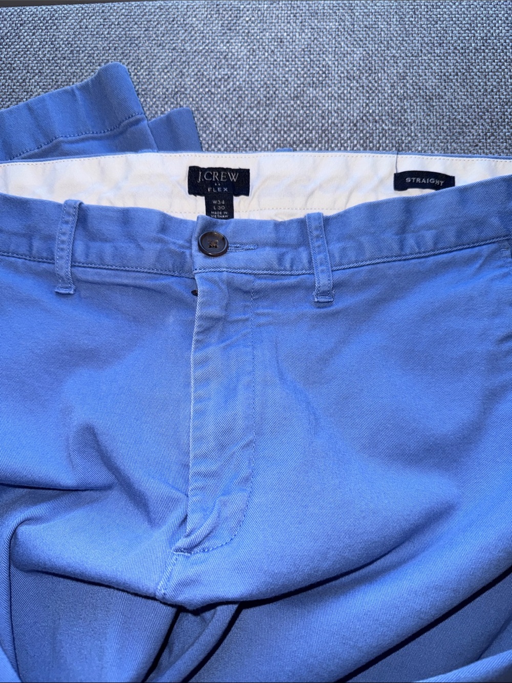 J. Crew Straight Fit Light Ciele Blue Khaki Pants